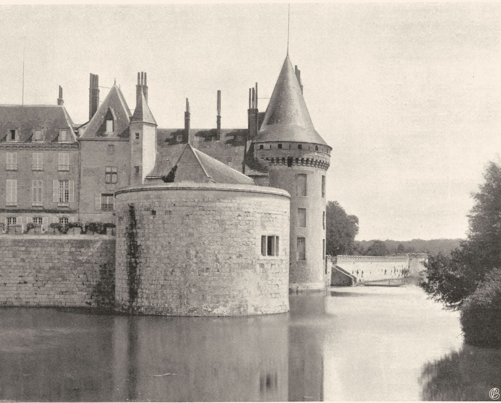 LOIRET. Château de Sully-sur-Loire 1903 old antique vintage print picture